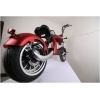 Elektrická Harley koloběžka CityCoco M4-červená-zezadu