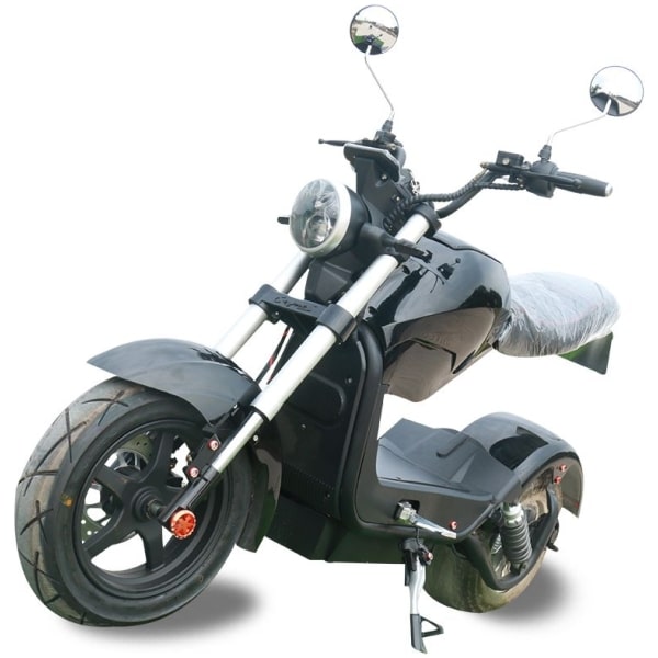 Elektrická Harley koloběžka CityCoco M3-černá-zepředu