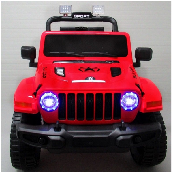 Elektrické autíčko Jeep X10-červené-zepředu
