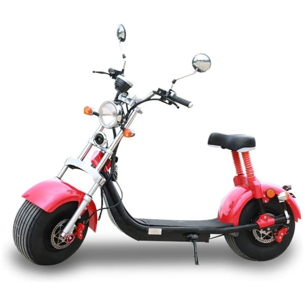 Elektrická Harley koloběžka CityCoco SC10 Pro-červená-celá