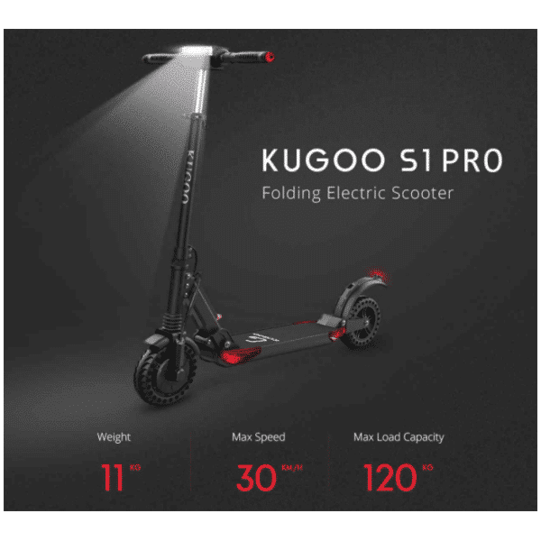 Elektrická koloběžka Kugoo S1 Pro-celá-parametry