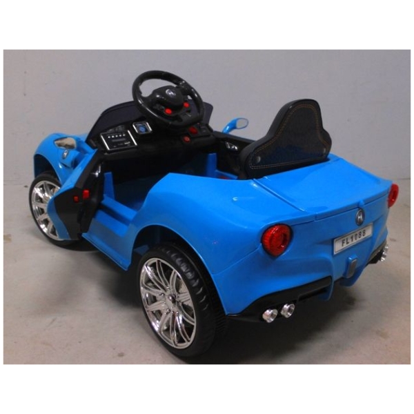Elektrické autíčko Kabriolet B11-modré-zezadu