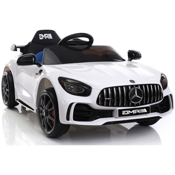 Elektrické autíčko Mercedes Benz GTR-white-předu