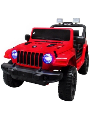 Elektrické autíčko Jeep X10-červené-zepředu-2