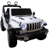 Elektrické autíčko Velký Jeep X4-bílé-zepředu-2
