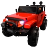 Elektrické autíčko Velký Jeep X3-červený-zepředu-2
