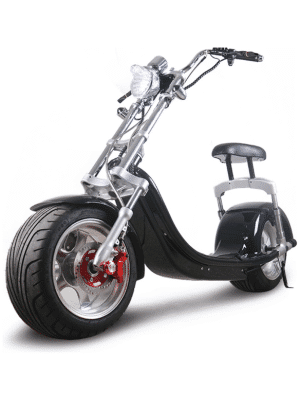 Elektrická Harley koloběžka CityCoco SC14-černá-zboku