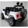 Elektrické autíčko Velký Jeep X4-bílé-zezadu