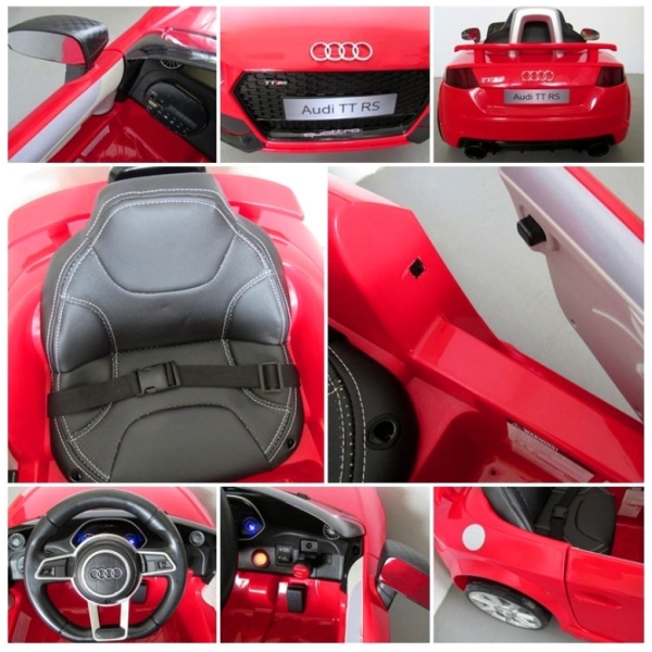 Elektrické autíčko Audi TT-červené-uvnitř