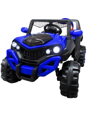 Elektrické autíčko Bugy X8-modré zboku-2