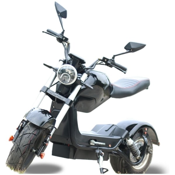 Elektrická Harley koloběžka CityCoco M3-černá-zepředu-3
