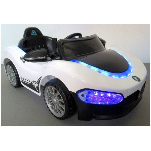 Elektrické autíčko Cabrio MA-bílé-zboku