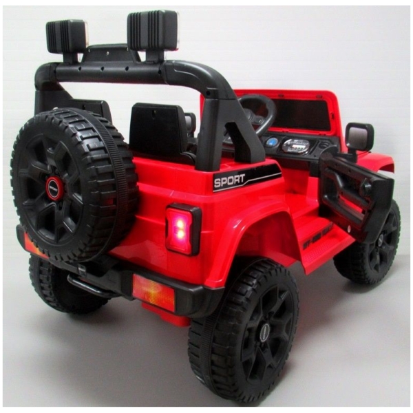 Elektrické autíčko Jeep X10-červené-zezadu-2
