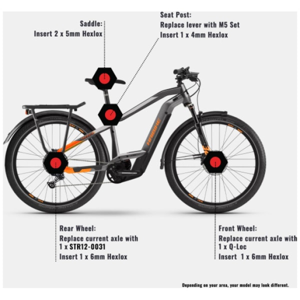 Vidlice SR Suntour Mobie 25 LOR Lockout