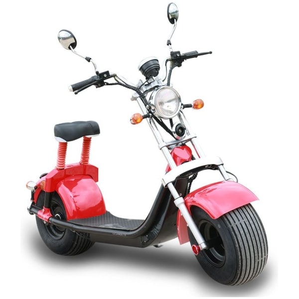 Elektrická Harley koloběžka CityCoco SC10 Pro-červená-zepředu