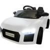 Elektrické autíčko Audi R8-bílé-zboku