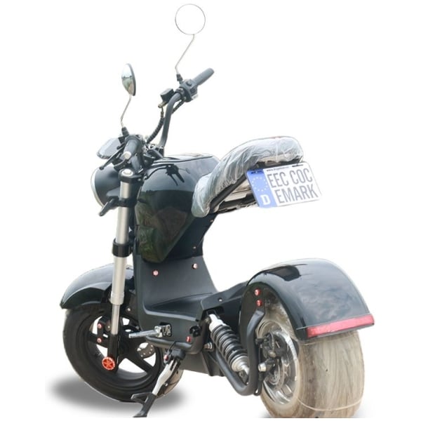 Elektrická Harley koloběžka CityCoco M3-černá-zezadu