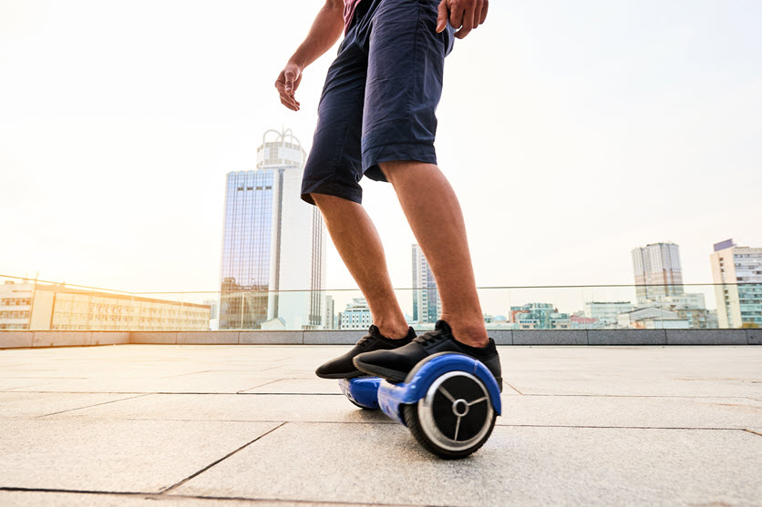 Velikost kol na hoverboardu