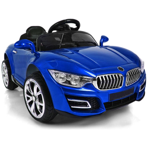 Elektrické autíčko B16-modré-zboku