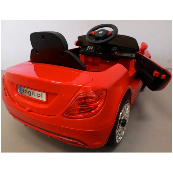 Elektrické autíčko Kabriolet M5-červené-zezadu