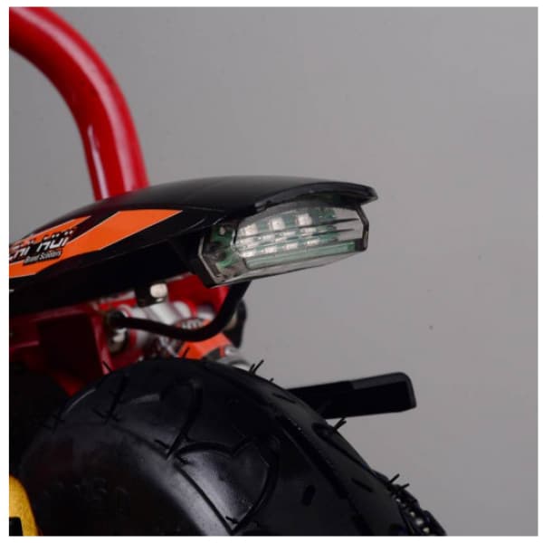 Elektrická koloběžka X-Scooters SMART 350-červená-zadní světlo