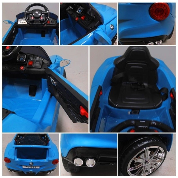 Elektrické autíčko Kabriolet B11-modré-detajl